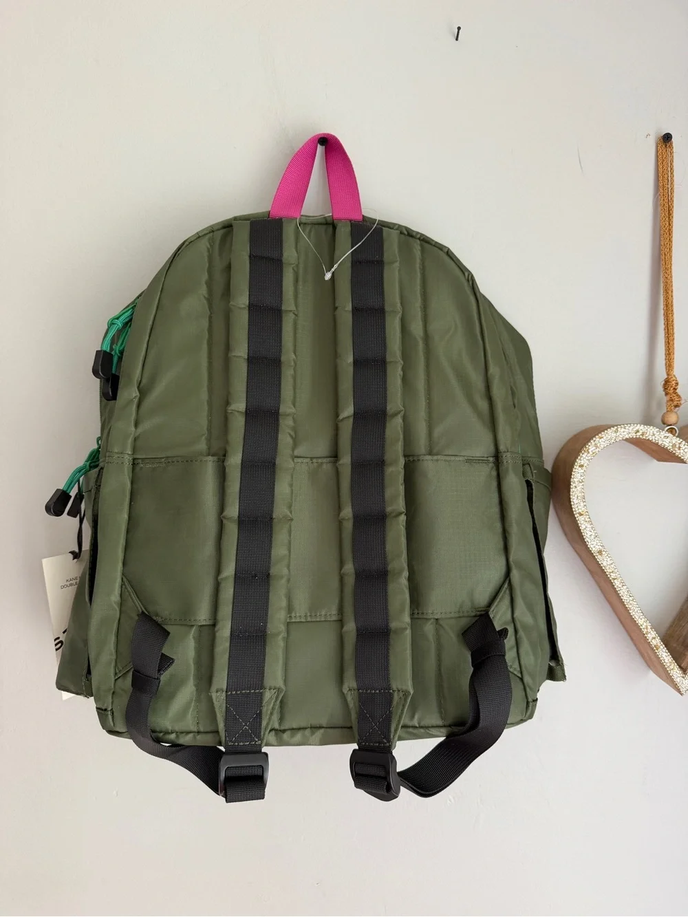 STATE Ripstop Kane Kids Travel Olive Diagonal Zipper Backpack